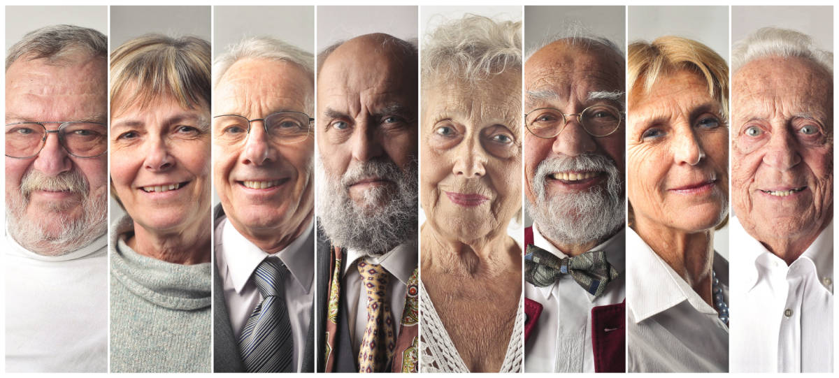 several elderly people
